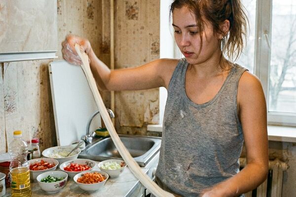 Манты казахские с тыквой